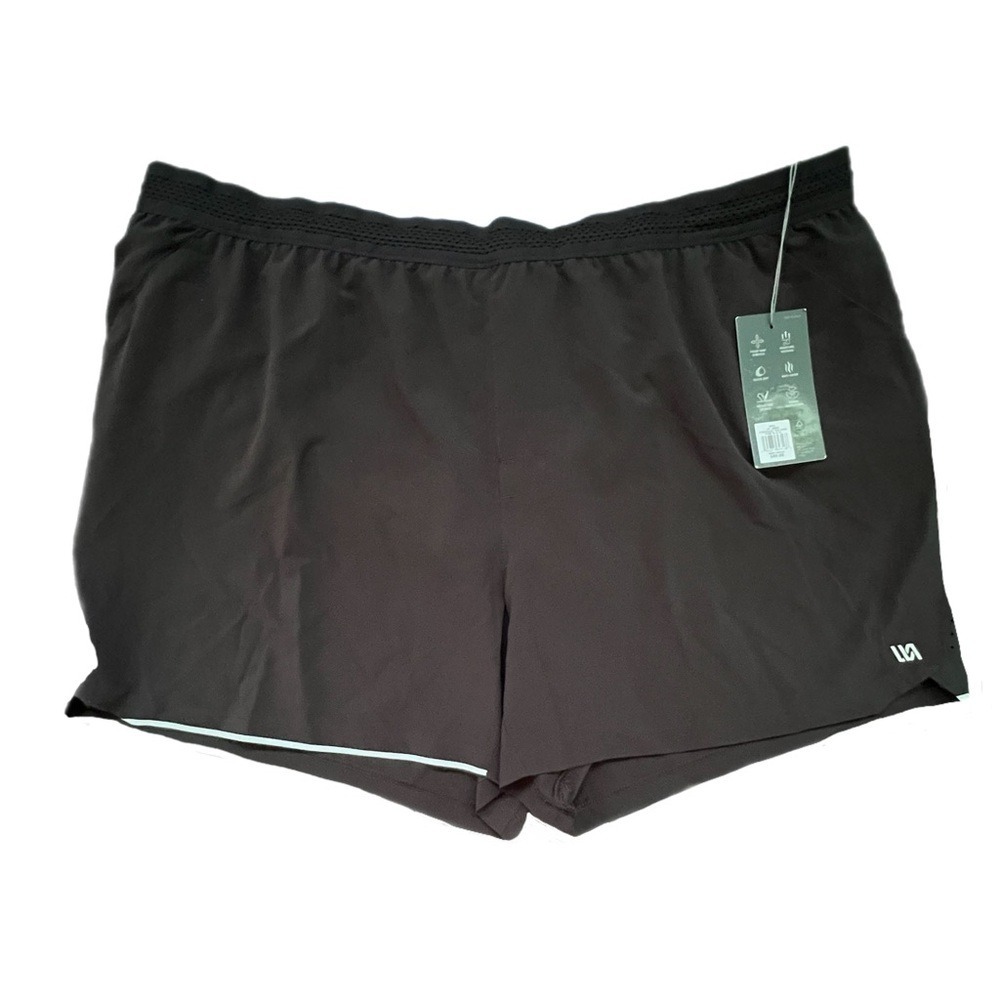 VRST Enthusiast Run Shorts Pure‎ Black 5" Inseam Brief Liner 2XL